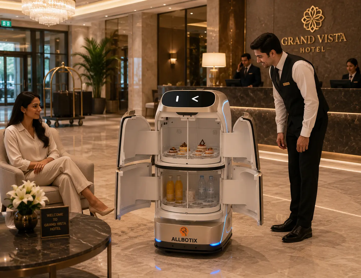 Serving robot autonomous navigation system