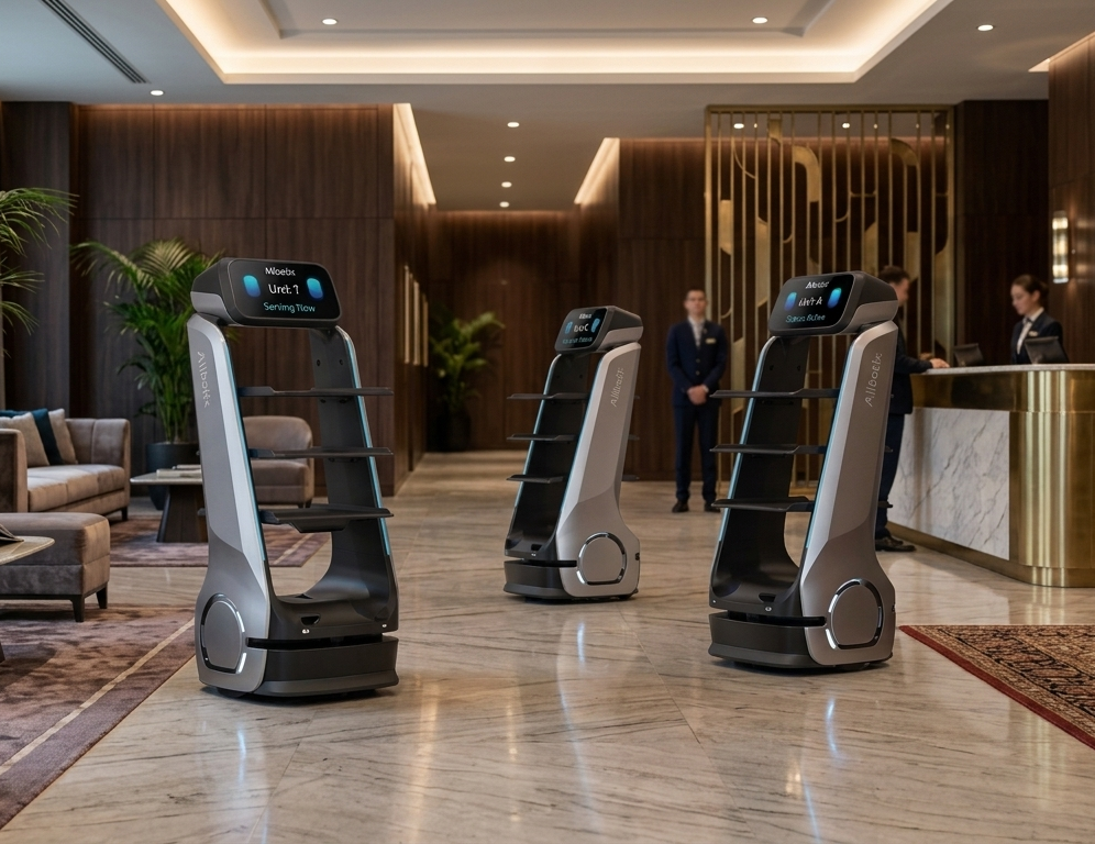 Serving robot AI voice interaction system