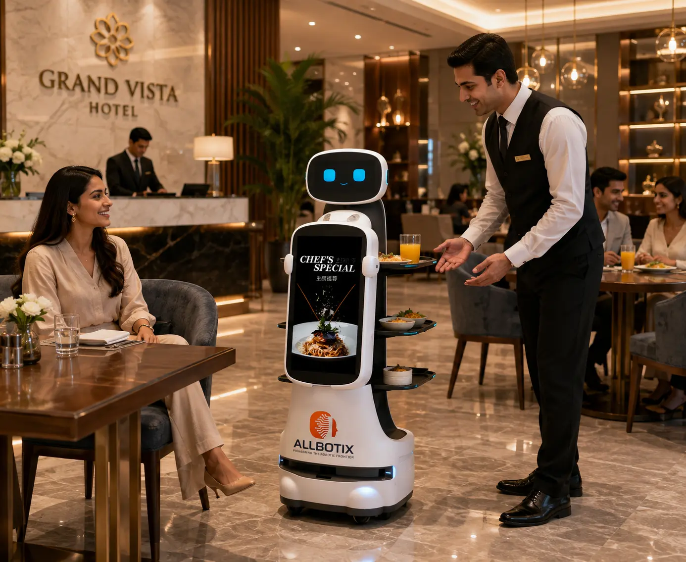 Smart serving robots across industries