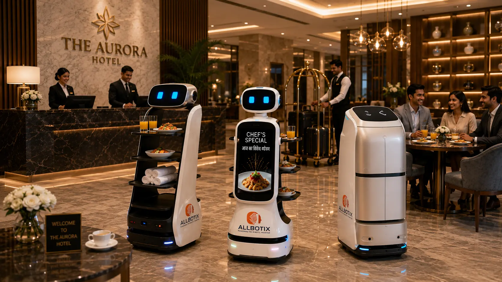 Smart Serving Robot full package contents